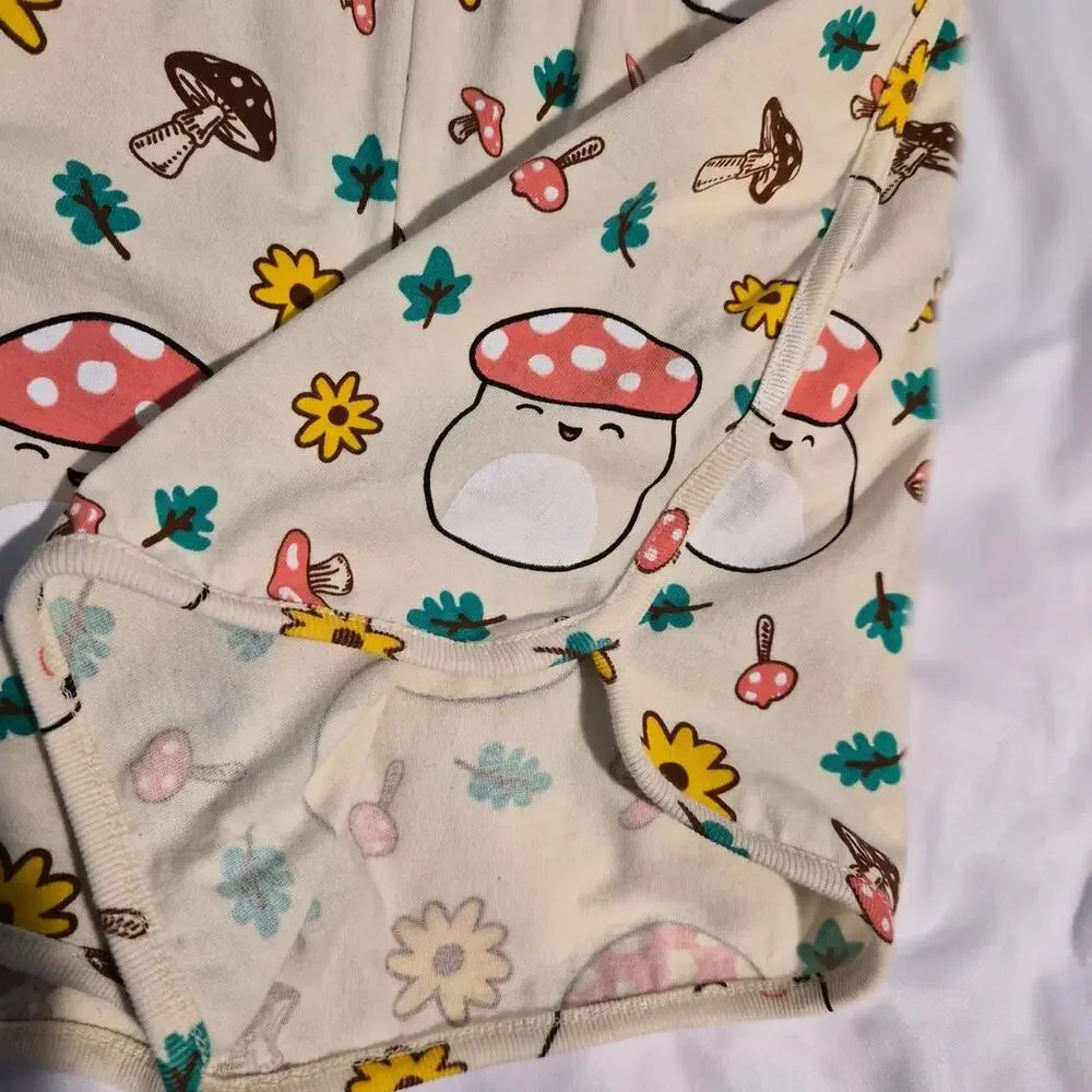 Official Squishmallows Malcolm the Mushroom Romper Kids Girl’s Large‎ Pajamas